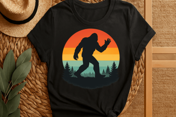 Relive the Legends: 70s 80s Bigfoot T-Shirt Art
