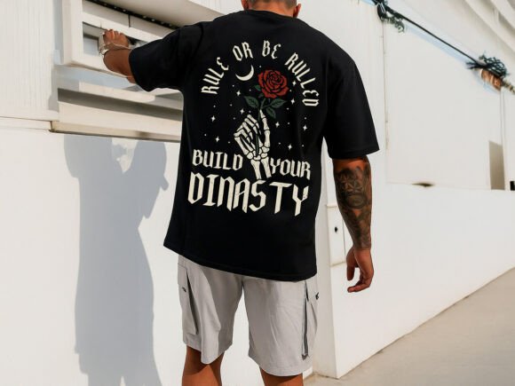 Skull Rose Graphic Streetwear T-Shirt: Edgy Urban Style Defined